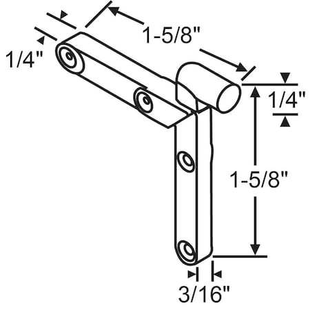 Strybuc CORNER KEY LH/RH 46-84A